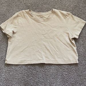 tan urban crop top